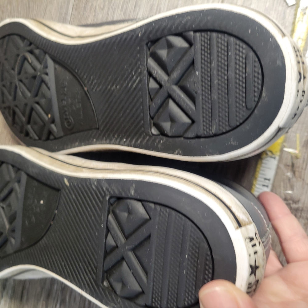Converse ALL STAR HI TOP CANVAS & Leather SNEAKERS MEN’S‎ SMOKED NAVY Size 10.5 - Picture 7 of 9